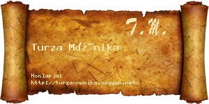 Turza Mónika névjegykártya